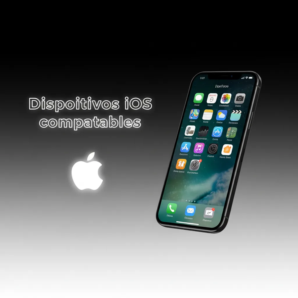 Modelos iOS compatibles: iPhone X a 15 (todas las variantes) y iPad con iPadOS 12 o superior.