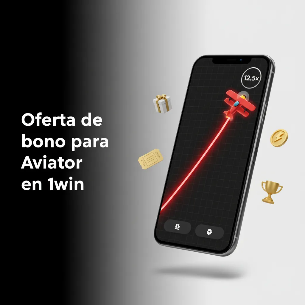 Banner de 1win: oferta de bono Aviator +100% en primer depósito hasta $520,45 o €447,45. Actívalo en Promociones.