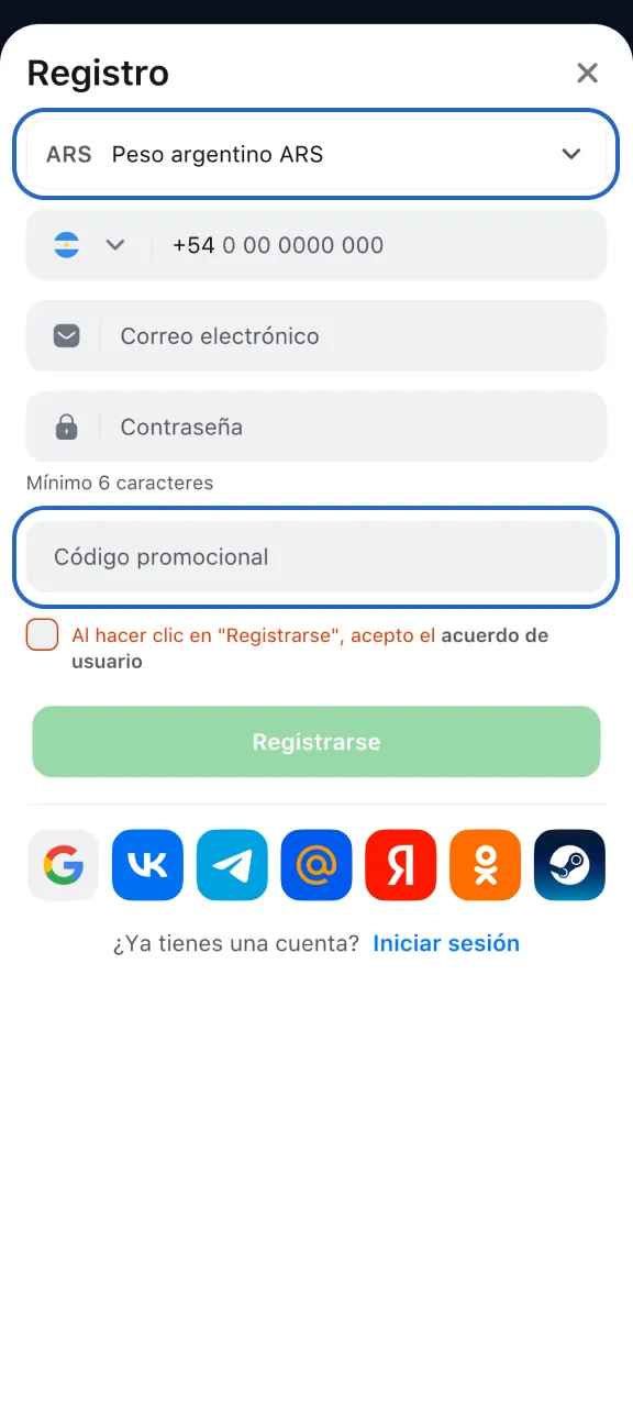 Activa tu bono con código exclusivo en 1win.