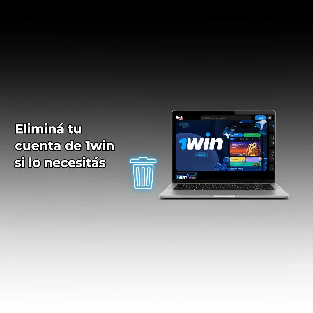 Pasos para eliminar tu cuenta de 1win: ingresá, Ayuda, pedí cierre/autoexclusión, verificá identidad y esperá el email.