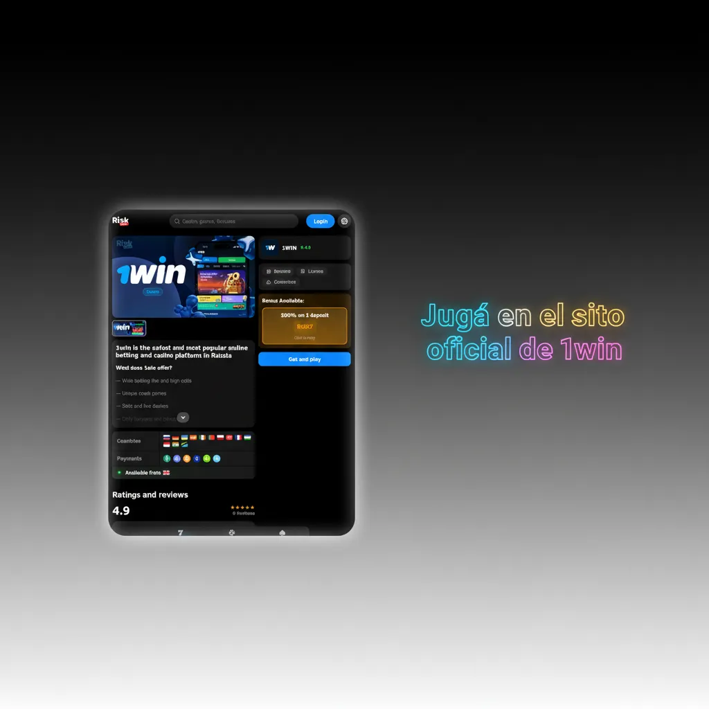 1win: sitio oficial en navegadores modernos, sin app; apuestas, casino y pagos igual que en la versión de escritorio.